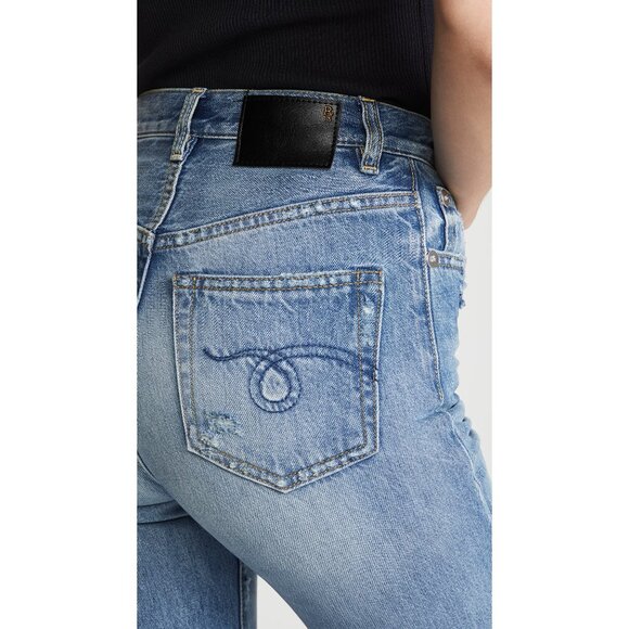R13 “Camille” high rise jeans in “emory” blue, size 25. Fits like a slim size 24 - Picture 2 of 16